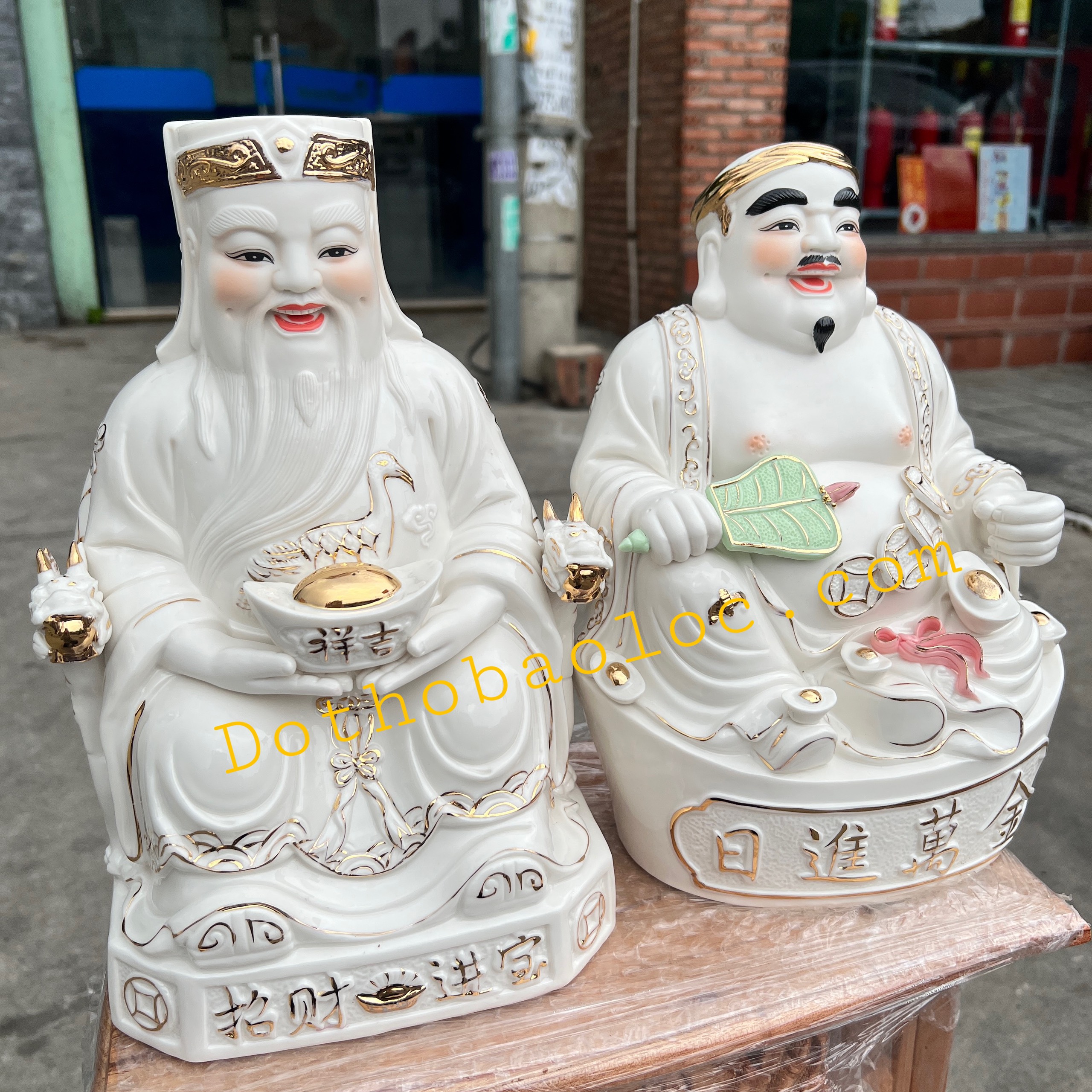 Tượng Thần tài Thổ địa Đức hóa cao cấp cao 30cm