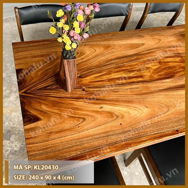 Mặt Bàn Dài Gỗ Nguyên Tấm Phòng Ăn/ Phòng Khách - KL20430