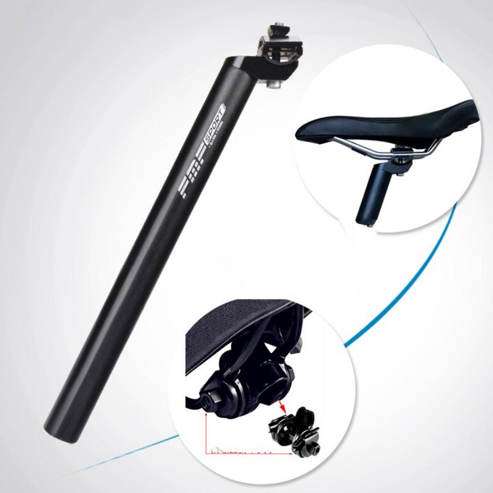 350mm Solid Bike Seatpost Angle Adjustable Mountain Road Bicycle 25.4/27.2/28.2/30.4/30.9/31.6mm Seat Post Universal Saddle Support Post Thicken Pipe