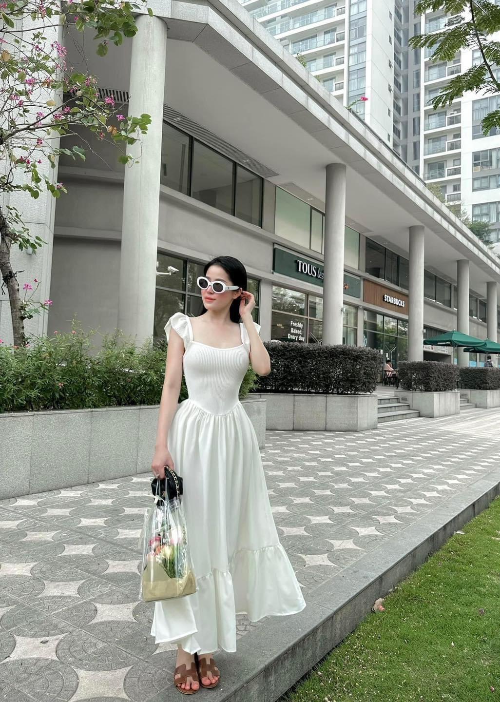 ĐẦM ĐI BIỂN, ĐẦM ĐI CHƠI, ĐẦM MAXI TAY CÁNH TIÊN BOCHUN NGỰC DÁNG DÀI ĐUÔI CÁ CHUẨN FORM THIẾT KẾ