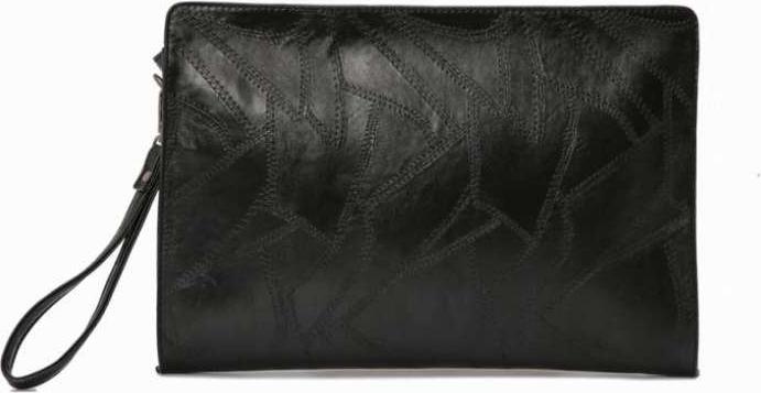 Personalized Rivet Crucifix Clutch Coin Purses & Pouches - Black