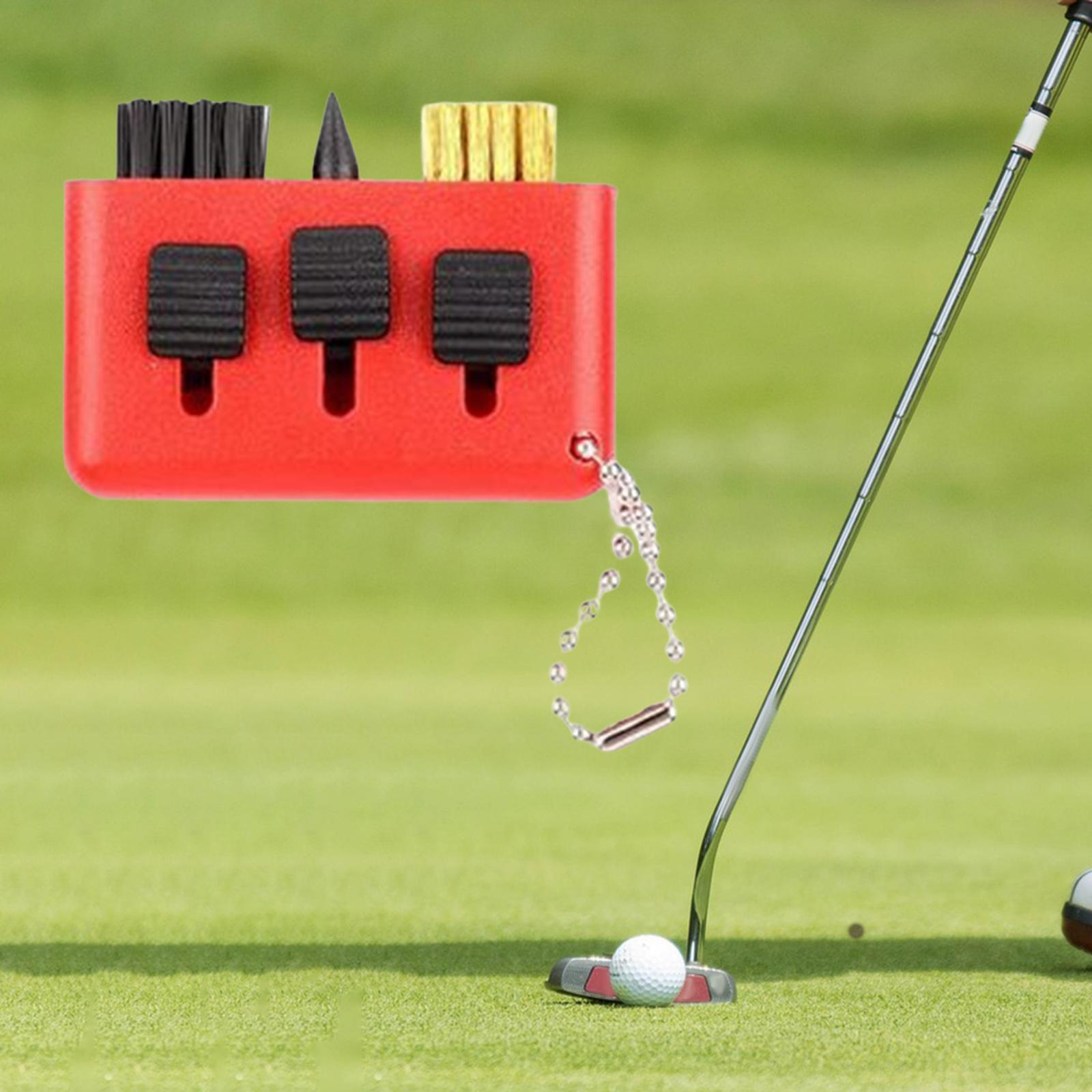 Golf Club Cleaning Brush Convenient Carrying for Golf Club Maintenance, Tool