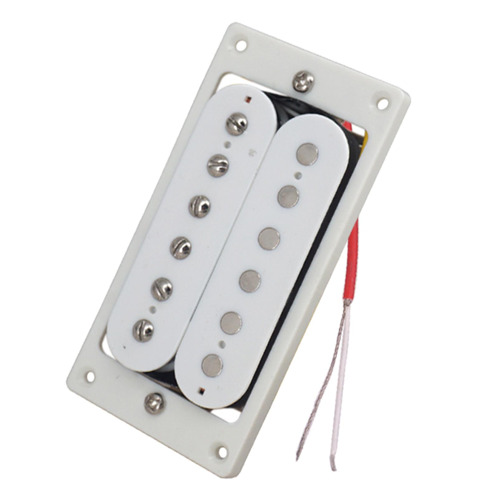Tone Pickups Set, Humbucker Double Coil Neck Pickup and Bridge Pickup Replacement Parts for Standard Humbucker Electric Guitar