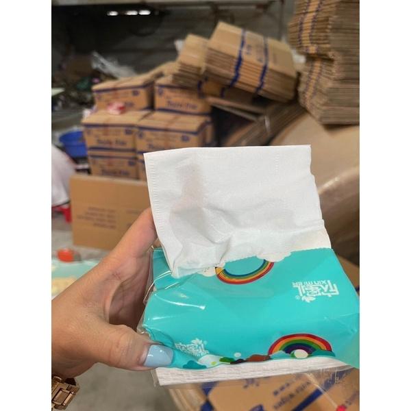 Free Ship -1 Thùng 30 gói giấy ăn cầu vồng giấy mịn, siêu dai