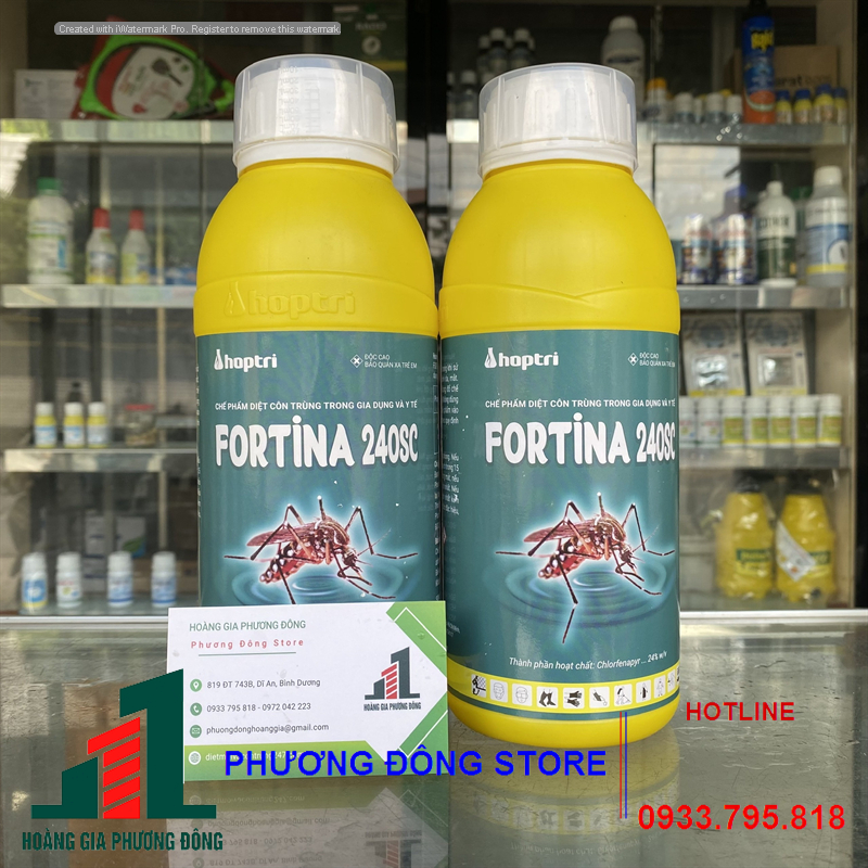 Thuốc diệt muỗi và côn trùng FORTINA 240sc _ chai 1 lít