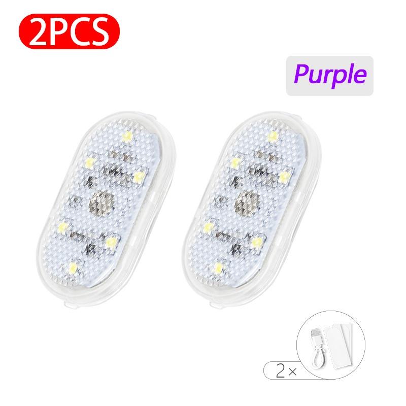 1/2 Đèn trần không dây xe hơi mini cảm ứng nội thất đa năng phù hợp đọc sách hình vòm USB có thể sạc lại