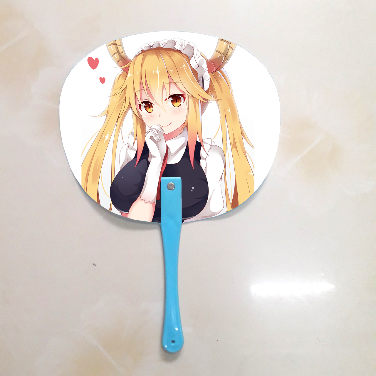 Qụat cầm tay in ảnh 2 mặt khác nhau Maid Dragon