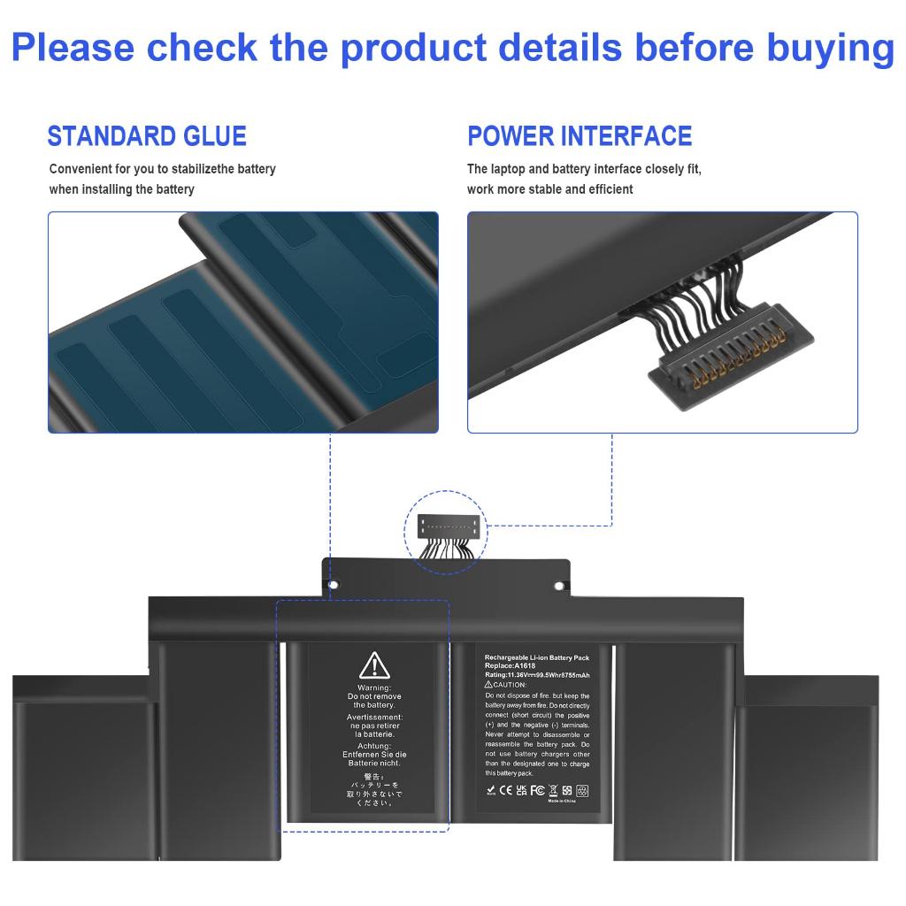 Pin A1618 Tương Thích Cho Macbook Pro Retina 15'' A1398 (Year Mid 2015) TEEEMO PC Hàng Nhập Khẩu New Seal