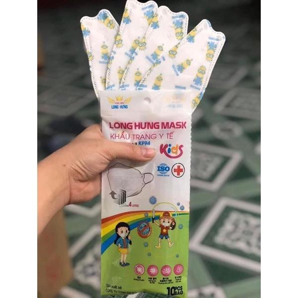 KHẨU TRANG KF94 TRẺ EM IN HÌNH DỄ THƯƠNG