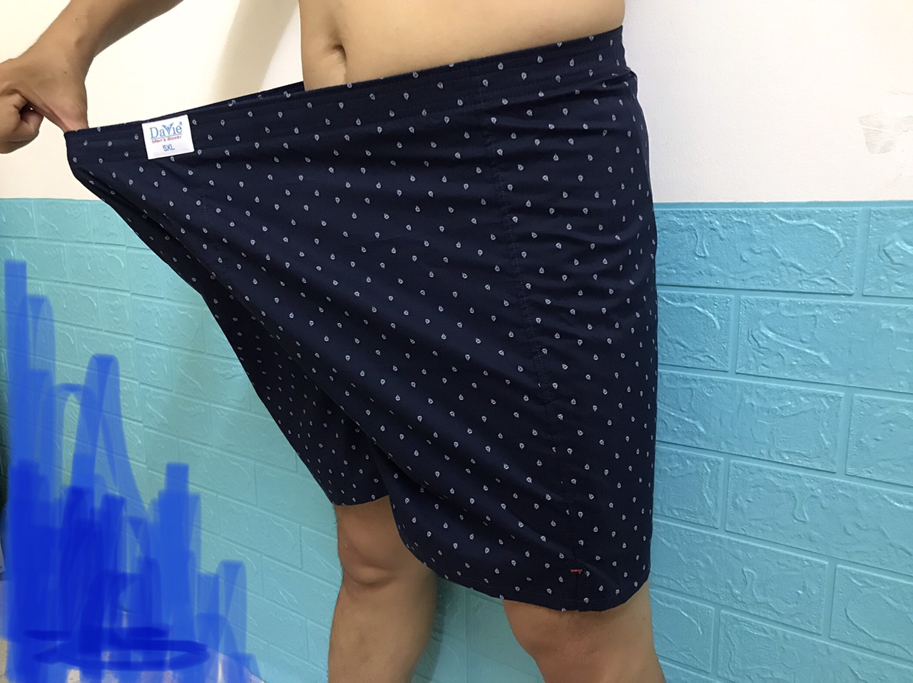 Combo 6 quần short mặc nhà nam Davie kate 100% cotton size lớn đến 110 kg mặc vừa màu ngẫu nhiên