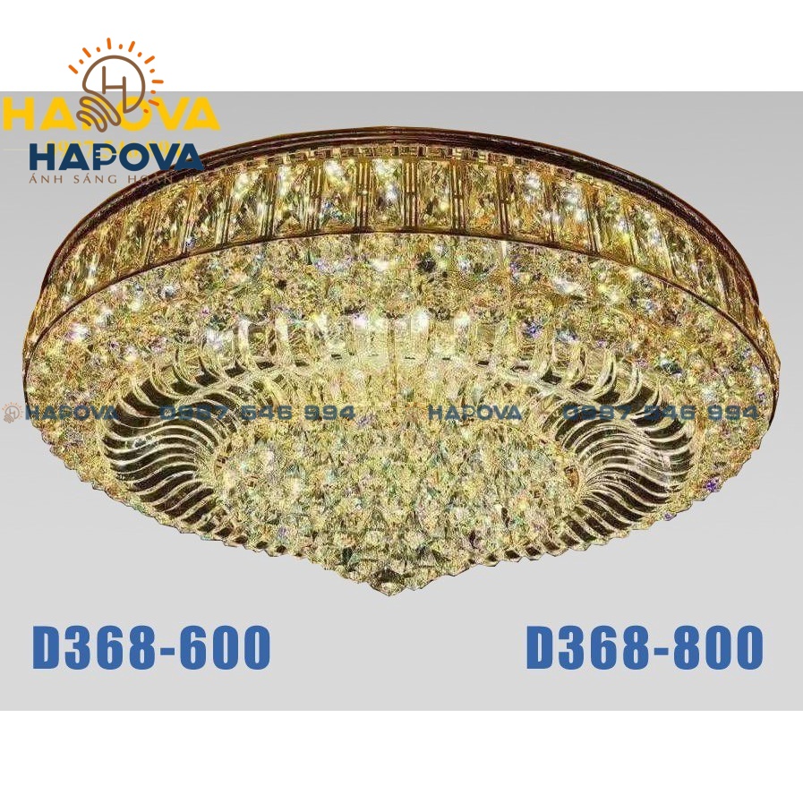 Đèn chùm pha lê, đèn trần trang trí HAPOVA COPIS 368 600/800mm