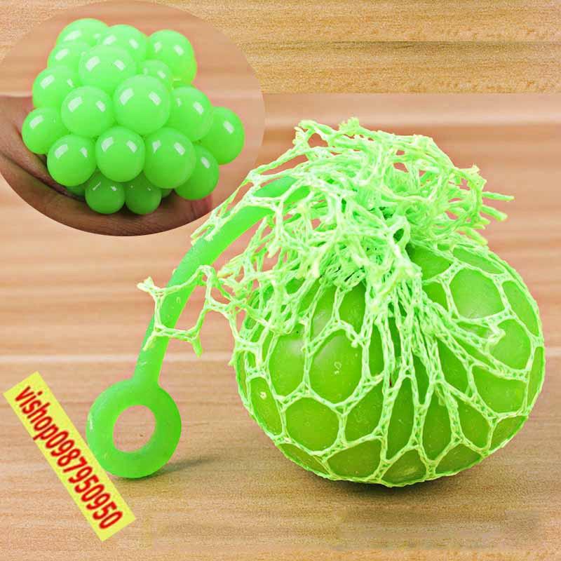Trứng Lưới Slime Nho Trút Giận, Quả Bóng Lưới Slime Gudetama Squishy Mochi