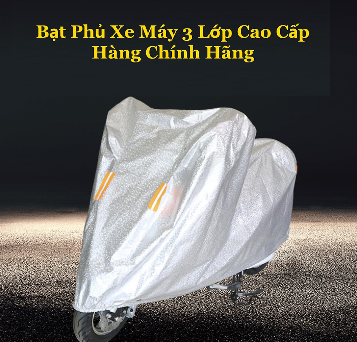 Bạt Phủ Áo Trùm Xe Máy Vải Dù Che Mưa Nắng Thời Tiết Khắc Nghiệt Loại Lớn Cho Dòng Xe Tay Ga - Xe Số Thông Dụng MINIIN