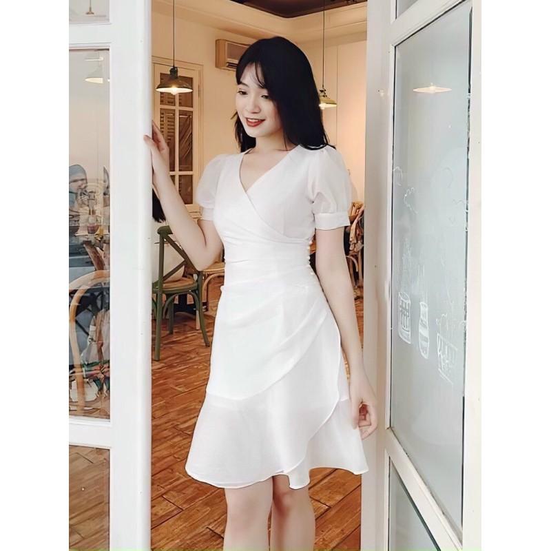 Đầm xoè | Đầm trắng dự tiệc | Đầm đi chơi | Váy xoè tơ xốp dạo phố - MN159 - Đầm Váy Mina