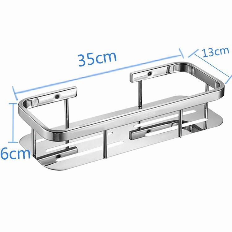 KỆ THẲNG 2 TẦNG INOX DÀY/Kệ góc đa năng nhà tắm inox 304 2 tầng tiện nghi cao cấp bề mặt bóng