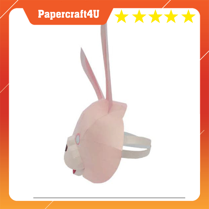 Mô hình giấy 3D Lễ hội Halooween Mặt nạ Hóa trang Rabbit