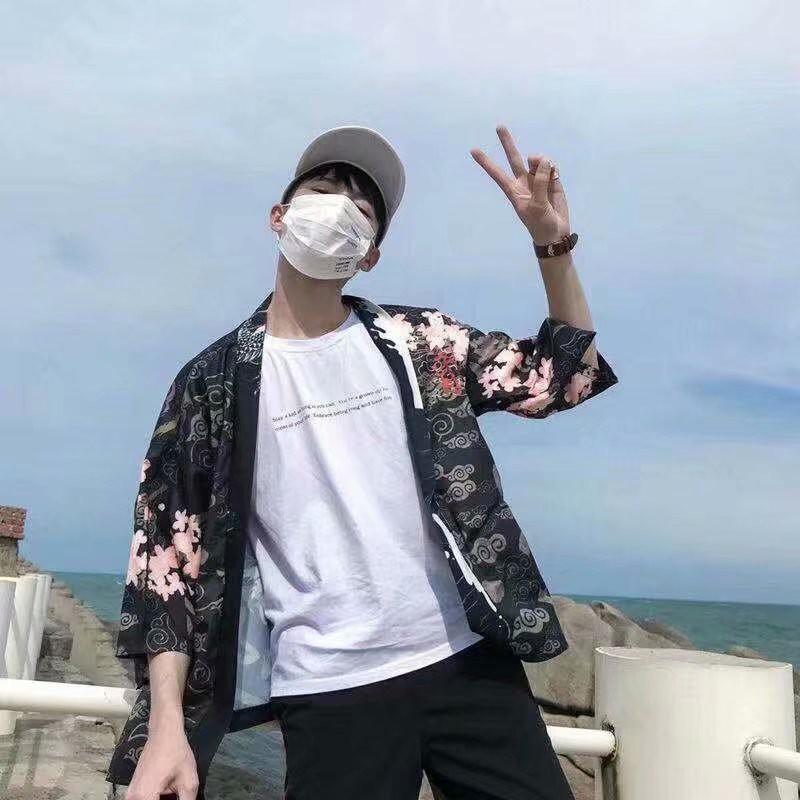 Áo Sơ Mi Tay Ngắn In Hình Cá Tính Cho Nam