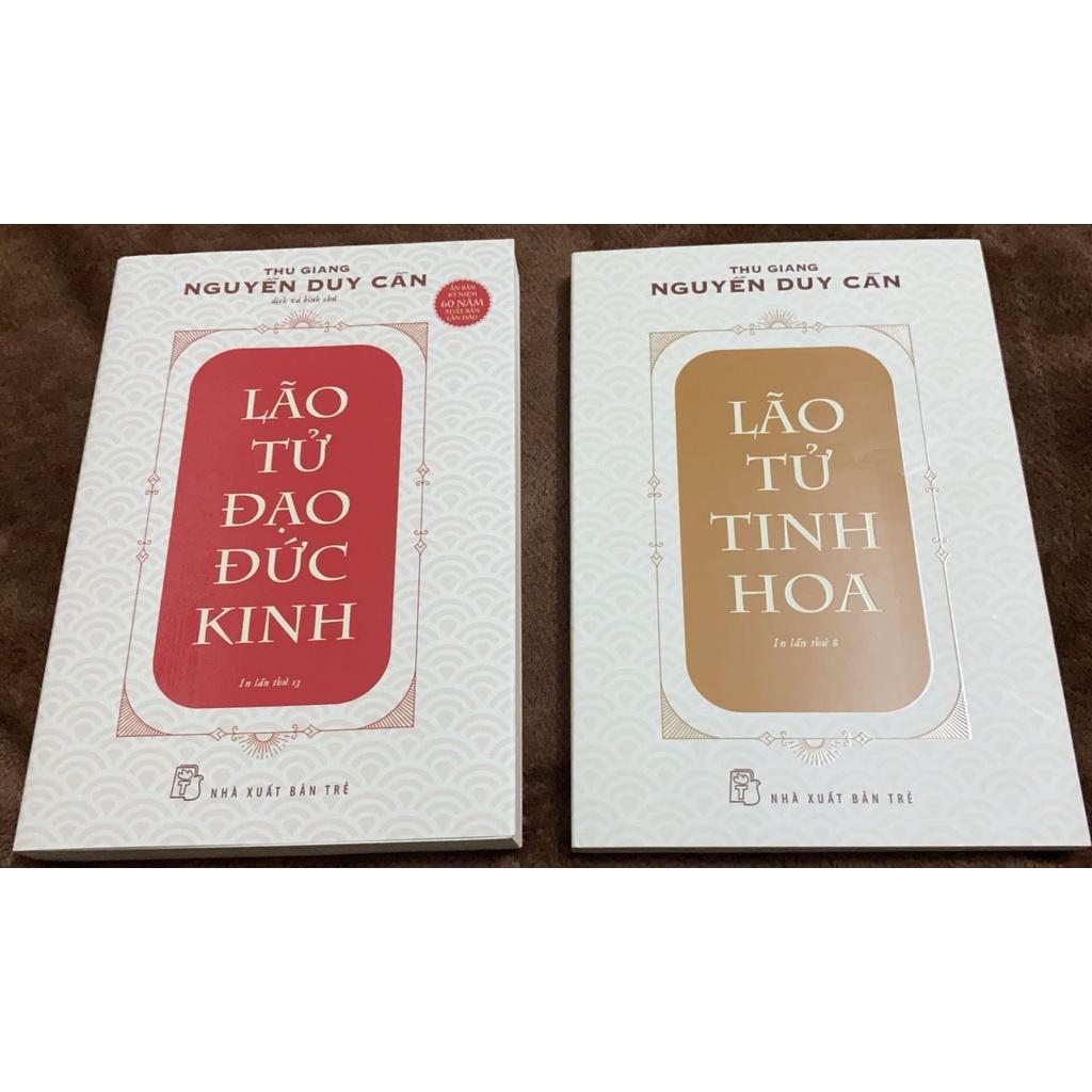 Combo 2 Cuốn :  Lão Tử Tinh Hoa và Lão Tử Đạo Đức Kinh ( Thu Giang - Nguyễn Duy Cần ) - NXB Trẻ