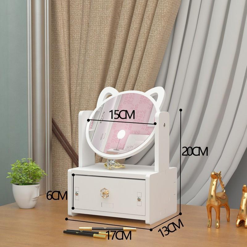Kệ Đựng Mỹ Phẩm Có Gương Tai Mèo