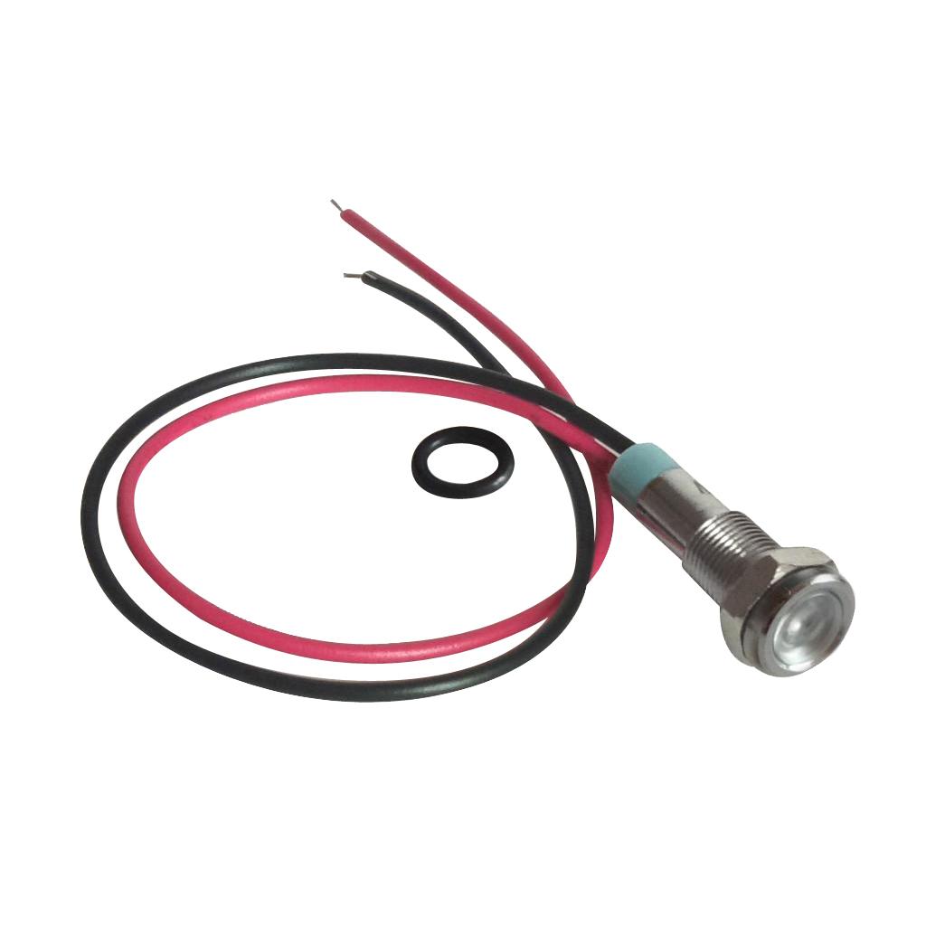 Nguồn Tín Hiệu 220 V Cung Cấp Nguồn Tín Hiệu LED Kim Loại Đèn Báo Với Dây Dẫn