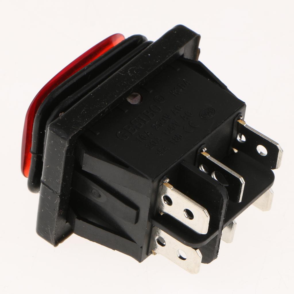 Vòng Công Tắc 3 Pin 3 Vị Trí/TẮT/Mở Thuyền Đính Đá Công Tắc cho Xe Tải Thuyền