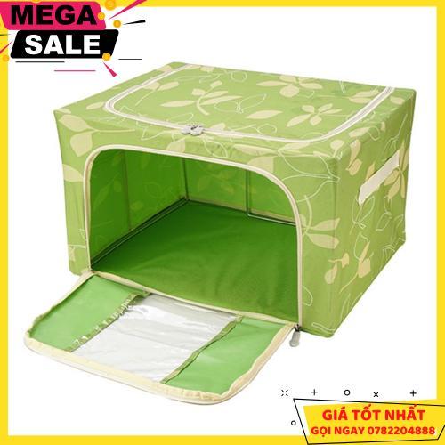 Bộ 2 Túi Đựng Chăn Màn Quần Áo Khung Sắt Gấp Gọn Tiện Lợi - Giao Hàng Toàn Quốc