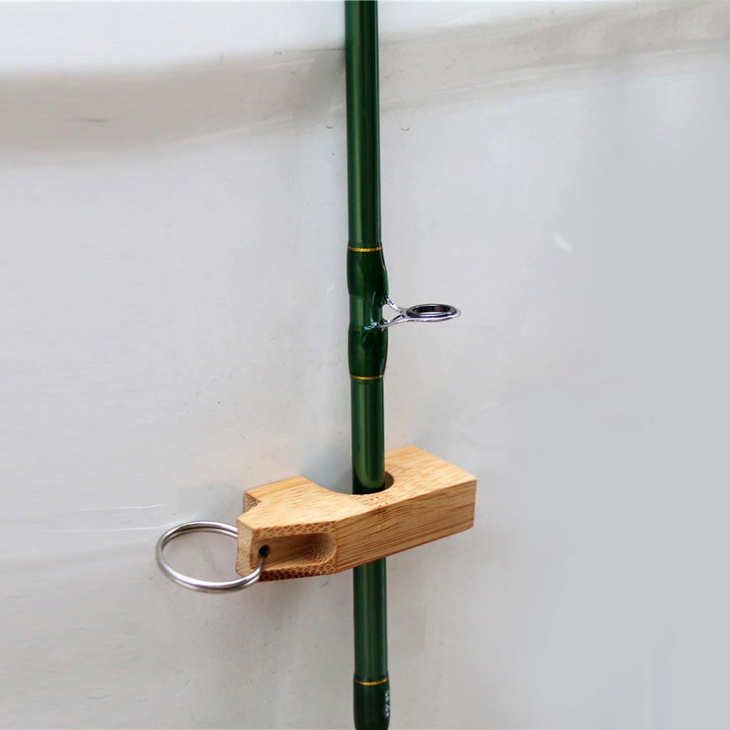 3xWooden Fly Fishing Rod Rack Holder Magnetic Rod Guard Rod Transport System