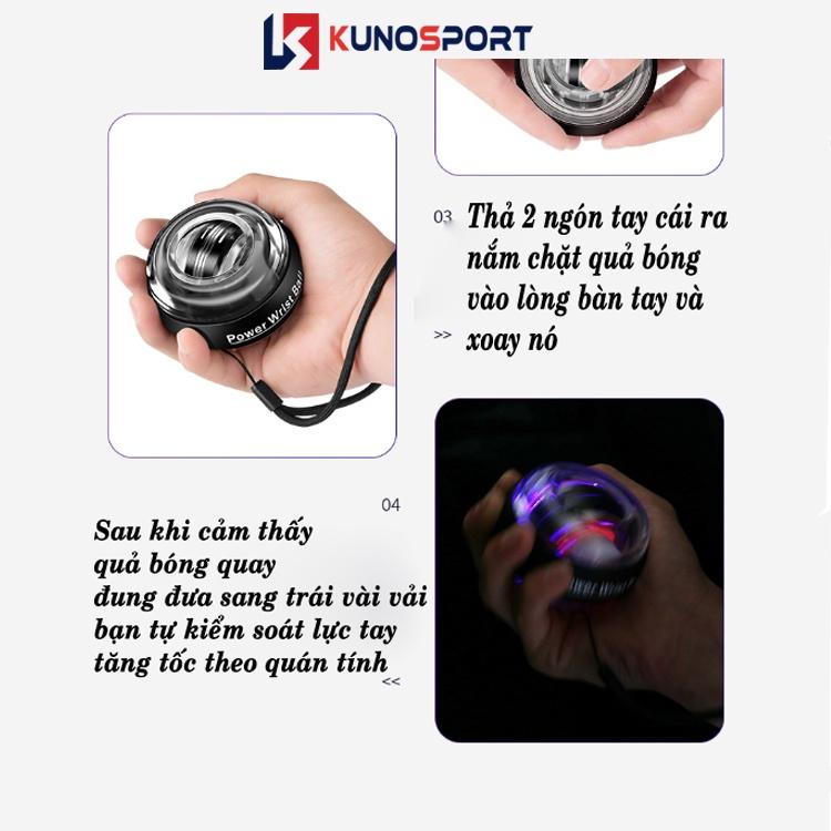 Bóng tập cổ tay GYROBALL thể dục tự khởi động, dành cho người chơi thể thể thao, người làm văn phòng xả tress, luyện tập