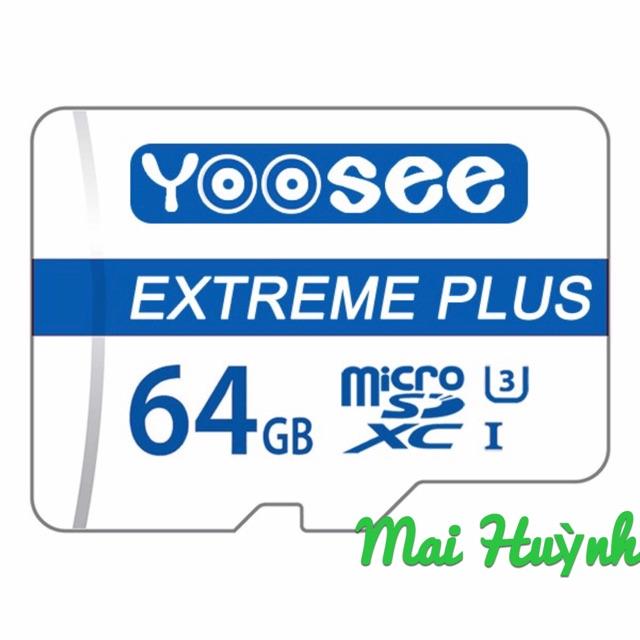 MicroSDXC 64GB Yoosee U3 Class10 - Camera