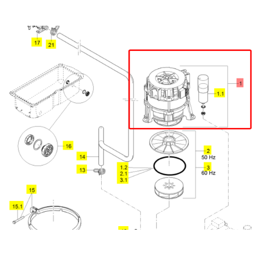 Bơm rửa Winterhalter - 60003595 - Hàng chính hãng