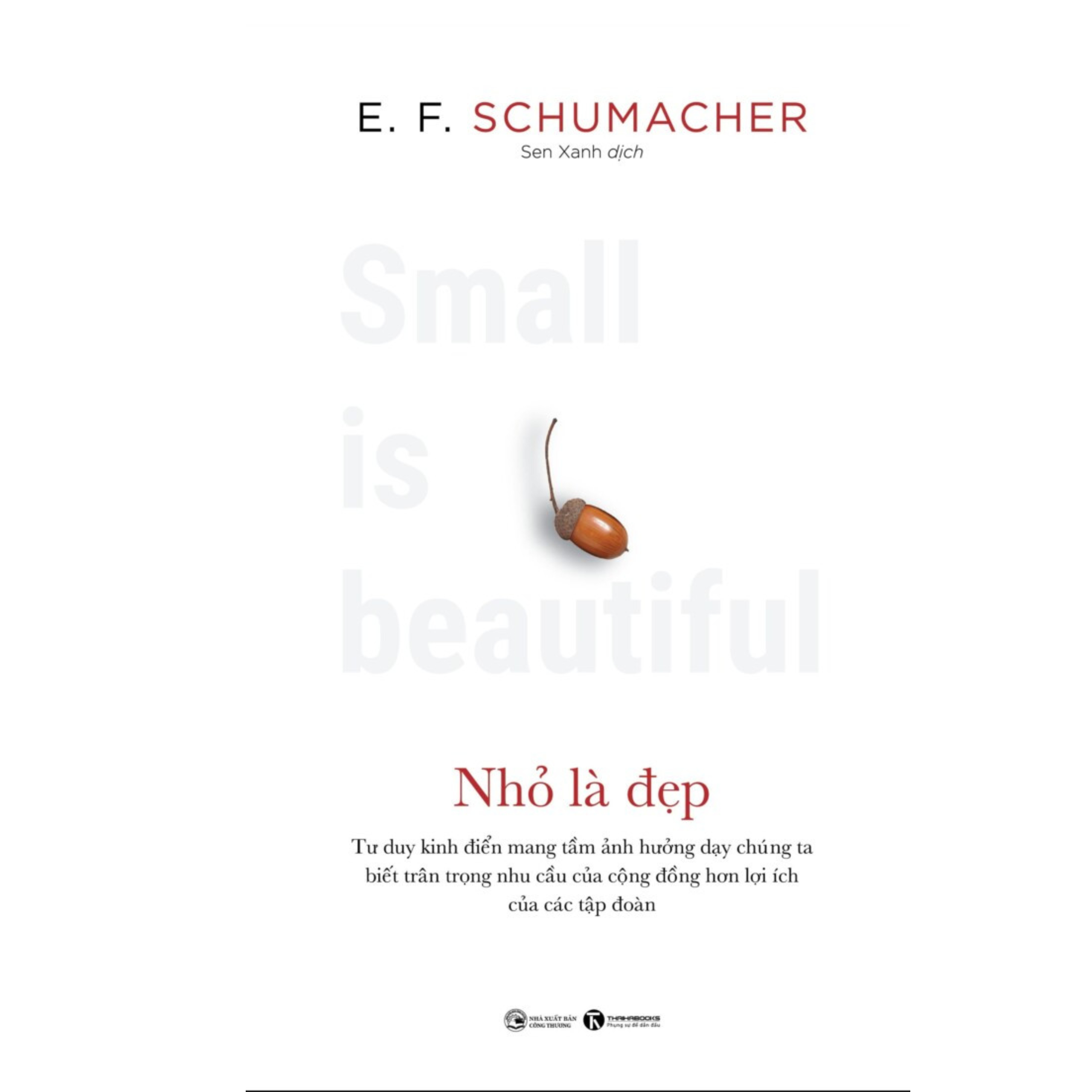 Cuốn Sách Kêu Gọi Chấm Dứt Chủ Nghĩa Tiêu Dùng Qúa Độ: Nhỏ Là Đẹp _ E. F. Schumacher