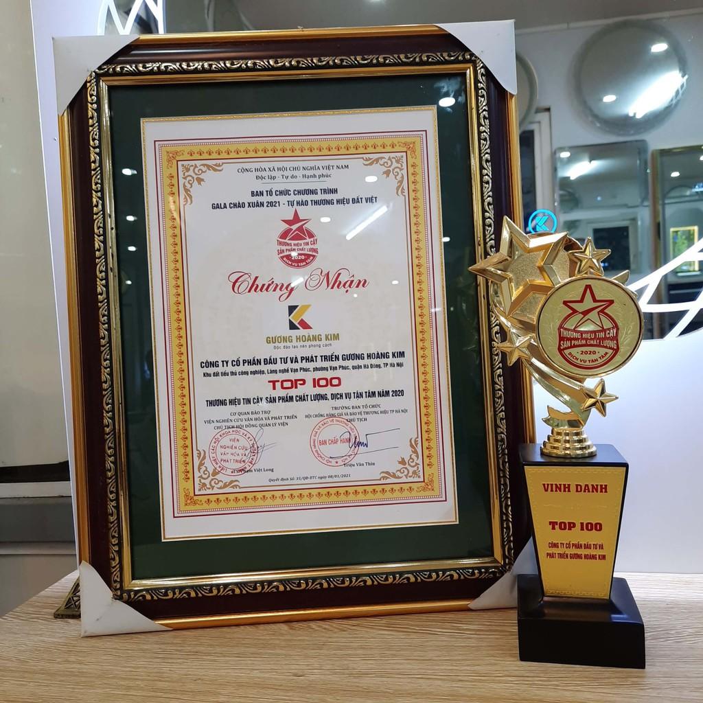 Gương đèn led cảm ứng tròn thông minh treo tường để bàn trang điểm makeup nhà tắm phòng wc cao cấp kích thước 40cm,50cm và 60cm mã HK-0001