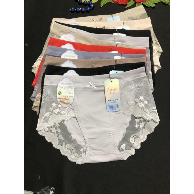Quần lót nữ cotton phối ren set5c cao cấp, quần chíp nữ chất đẹp