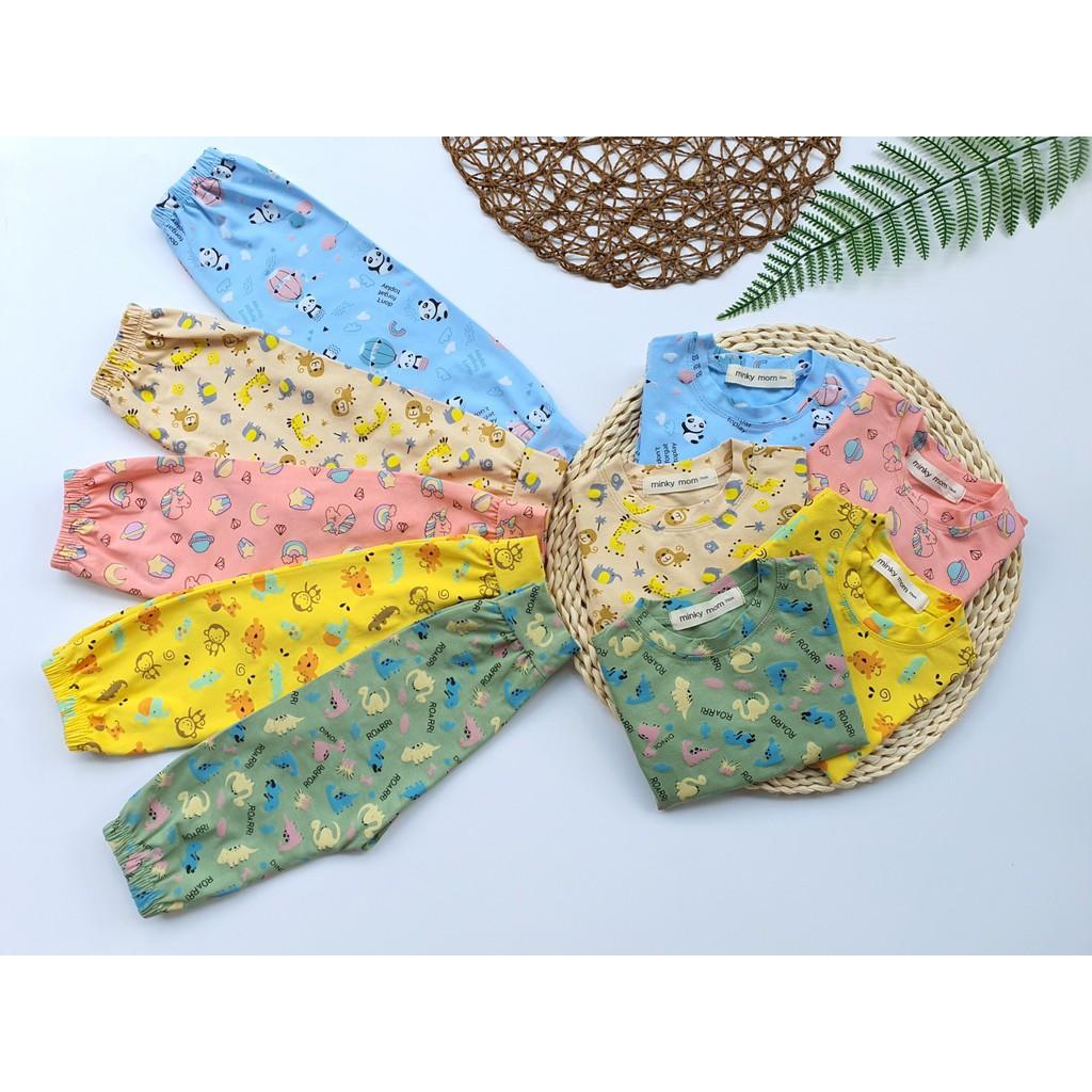 Bộ Cotton Minky mom in hình ngộ nghĩnh cho bé trai và bé gái