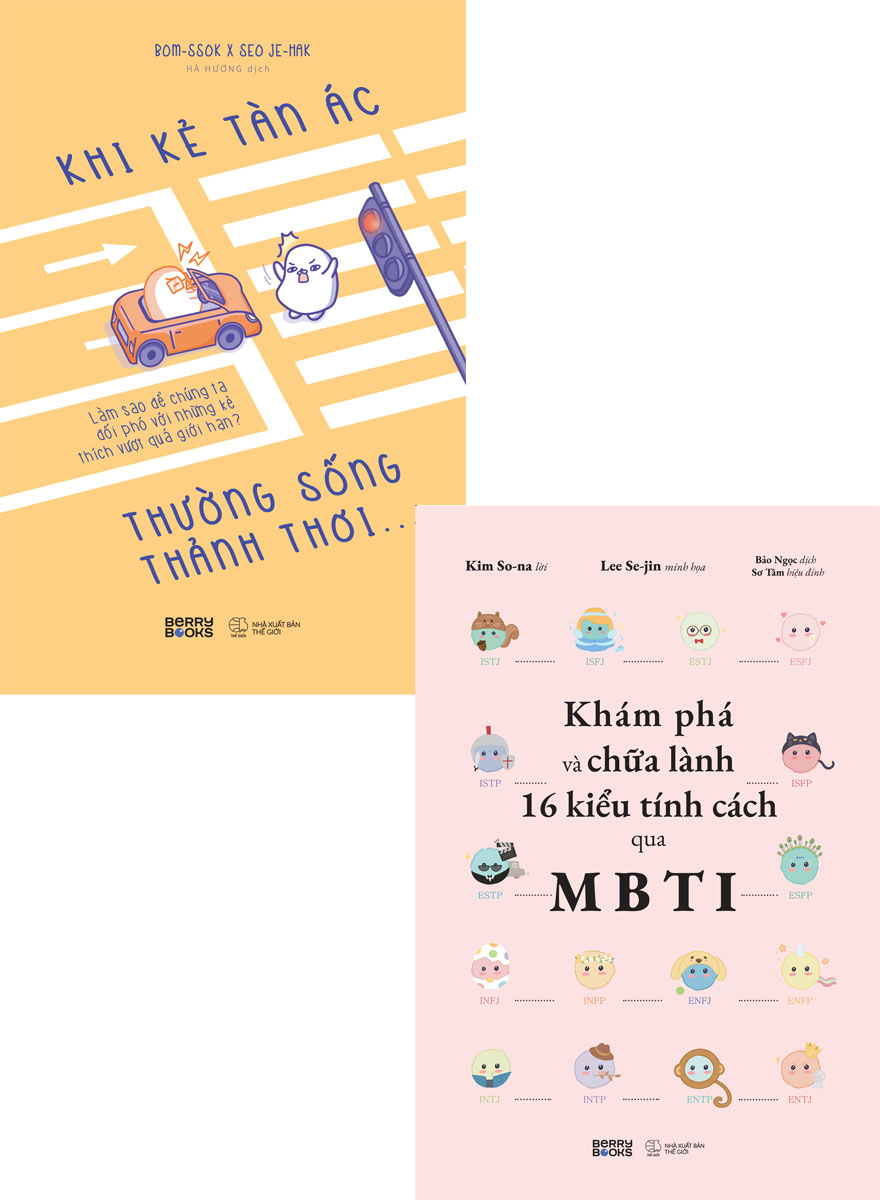 Bộ Sách Tâm Lý Hàn Quốc - Khi Kẻ Tàn Ác Thường Sống Thảnh Thơi... + Khám Phá Và Chữa Lành 16 Kiểu Tính Cách Qua MBTI  _AZ