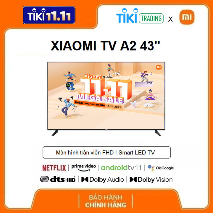 Android Tivi Xiaomi Full HD 43 inch A2 L43M7-ETH - Model 2022