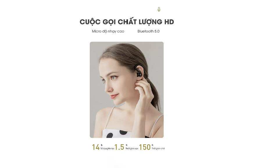 Tai Nghe Bluetooth Thể Thao REMAX TWS-13 Nghe Nhạc Tới 14 Giờ Liên Tục Sạc 1.5 Giờ - Hàng Chính Hãng