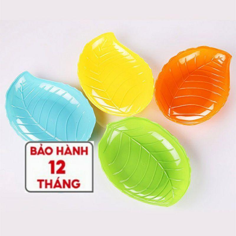 Đĩa nhựa phíp hàng đẹp hình lá nhiều màu