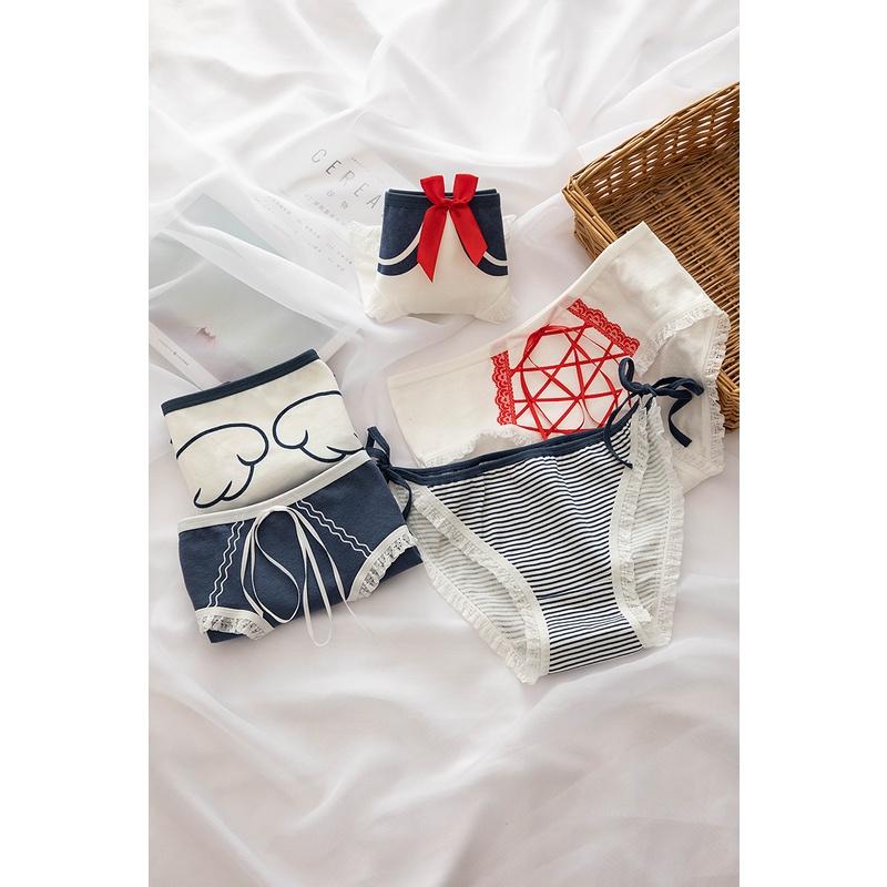 Quần Lót Nữ Cotton Thủy Thủ Mặt Trăng Ngang Eo Thời Trang Hàng Loại Đẹp.