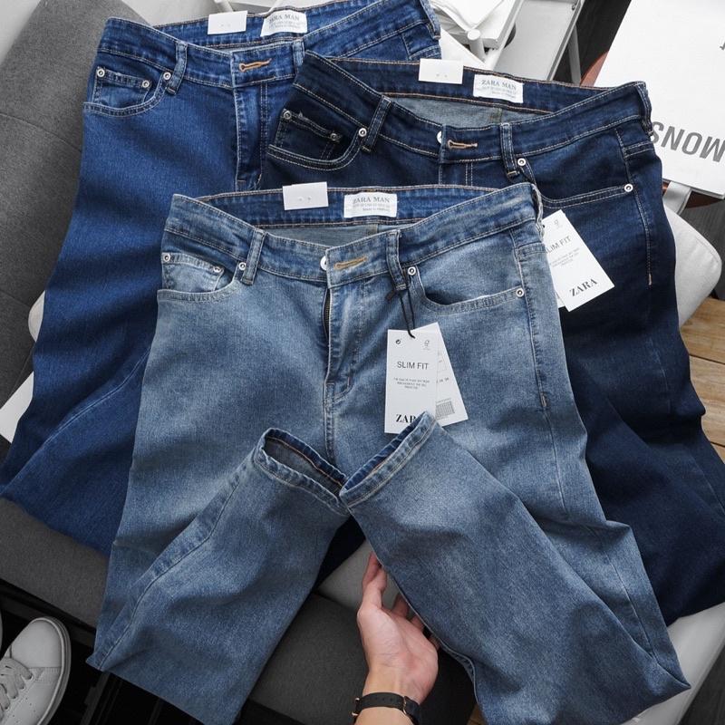 Quần jean nam slimfit cơ bản ống đứng jean cao cấp