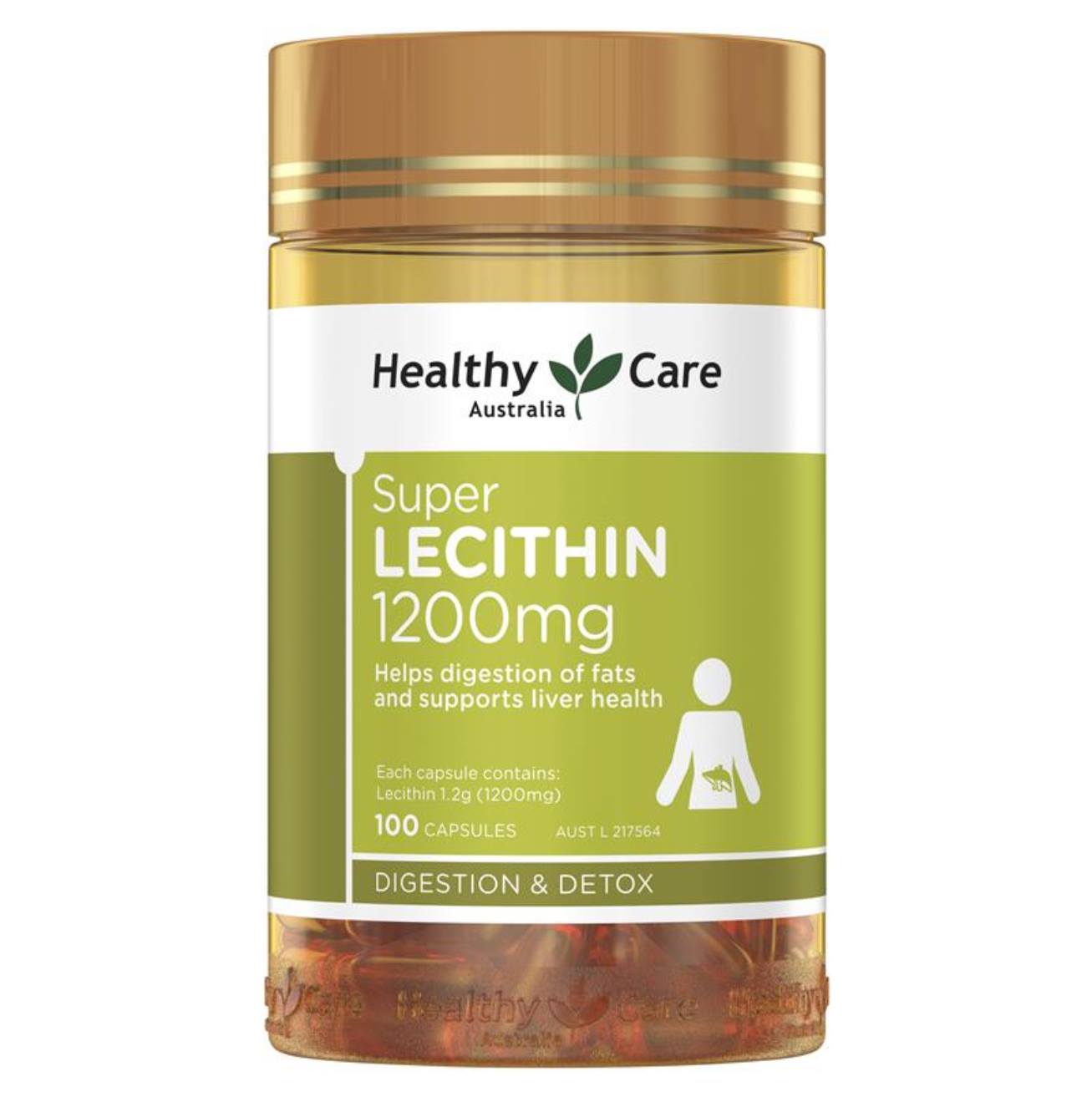 Mầm đậu nành Úc Healthy Care Super Lecithin 1200mg tăng cường chức năng gan khỏe mạnh, nâng cao sức  khỏe, sắc đẹp từ bên trong - Massel Official