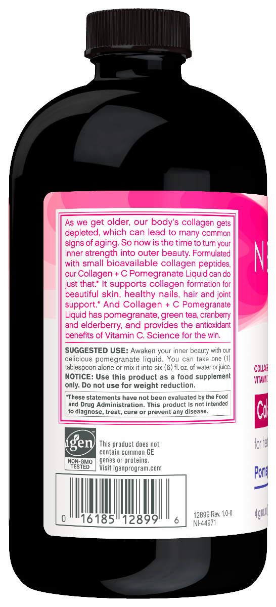 Collagen nước lựa đỏ Neocell Collagen +C Mỹ Tạo sức khỏe cùng đẹp  từ  bên  trong  cho  da,  tóc,  móng,  xương  khớp - Massel Official – 473ml/chai