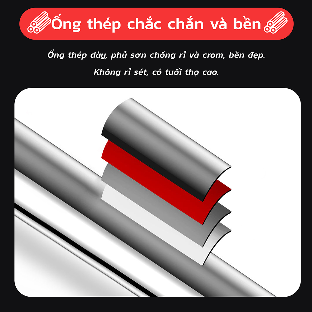BG - thanh xà đơn gắn khung cửa 100-150cm Steel Pipe Pull Up Bar Doorway Chin Up Bar Horizontal Bar Home Gym maximum 150kg (hàng nhập khẩu)
