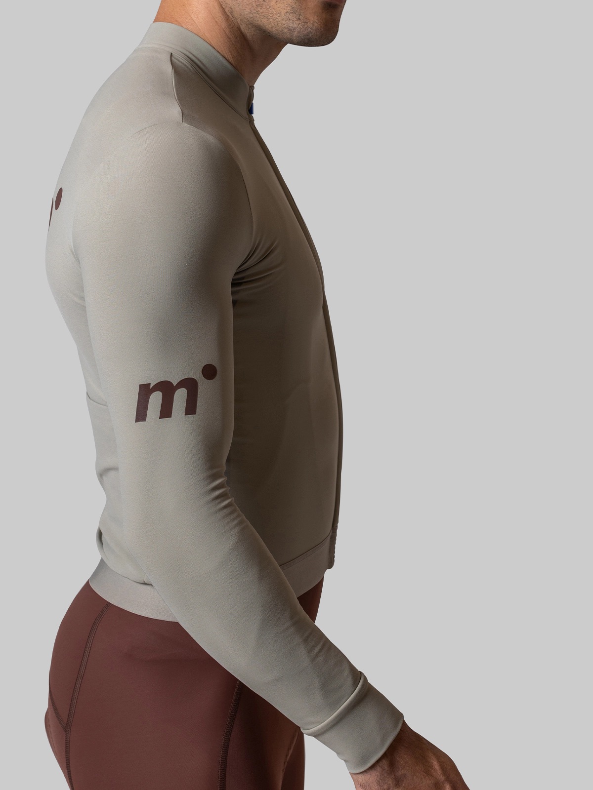 Áo Thể Thao Đạp Xe Nam MAAP Thermal Training LS Jersey - Màu Mushroom