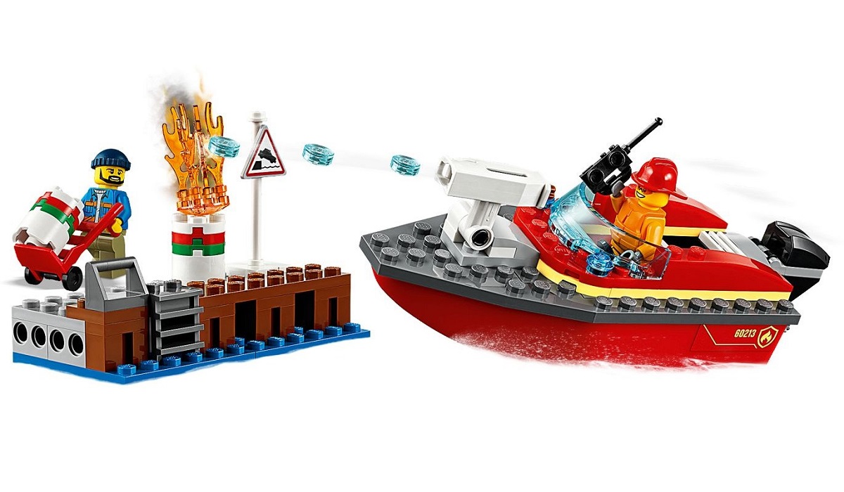 Bộ lắp ráp Cứu Hỏa Bến Tàu - LEGO City 60213 (97 Chi Tiết)