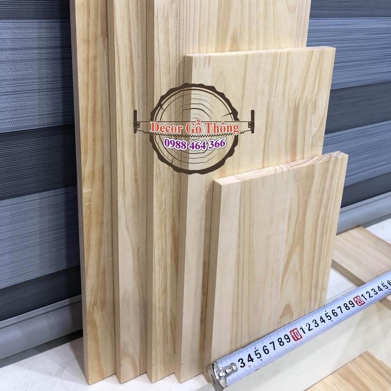 Thanh gỗ thông 15x50cm đã bào mịn sáng đẹp