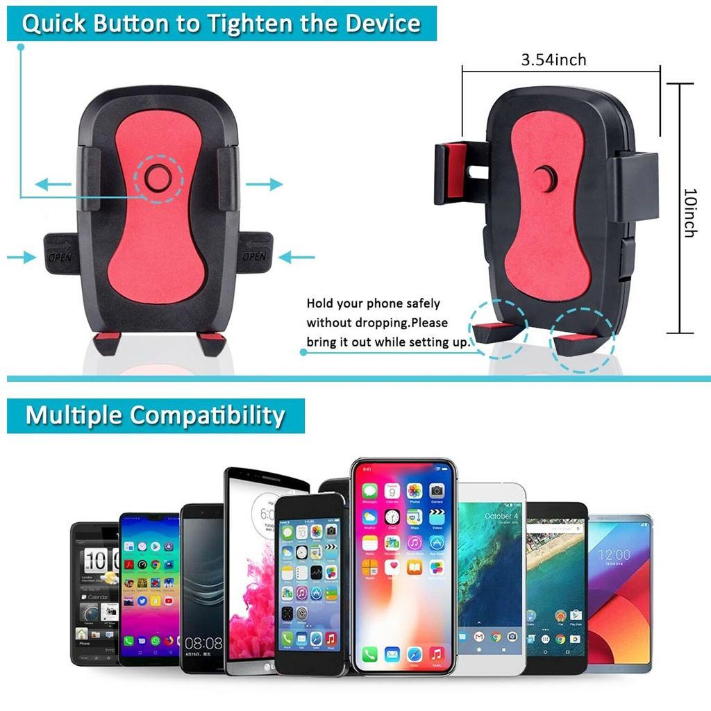 Portable Ring Light LED Camera Tripod Stand Phone Holder for YouTube Video