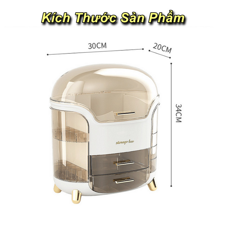 Hộp Đựng Mỹ Phẩm Trang Trí Bàn Trang Điểm COSMETIC SWING - Home and Garden