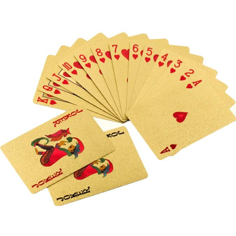 Bộ bài poker mạ vàng cao cấp