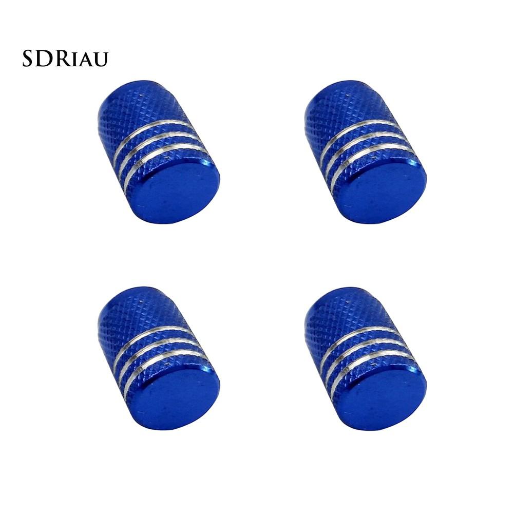 Set 4 nắp nhôm bảo vệ van lốp xe hơi/ xe máy